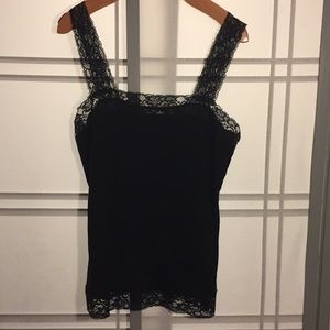 Lace trim tank